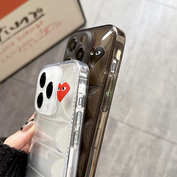  おしゃれcomme des garçons  衝撃吸収  iphone 15携帯ケース