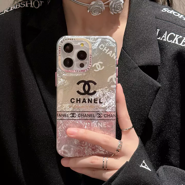 chanel 青 シャネル chanel チェック柄 アイフォン 14 スマホケース