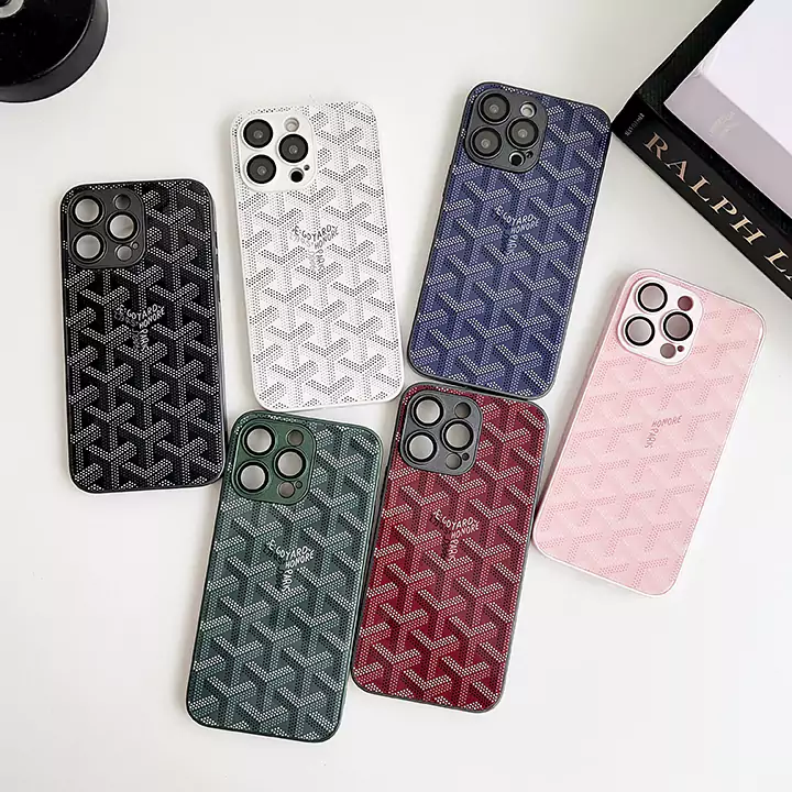 goyard風 ガラス アイホン 16 スマホケース