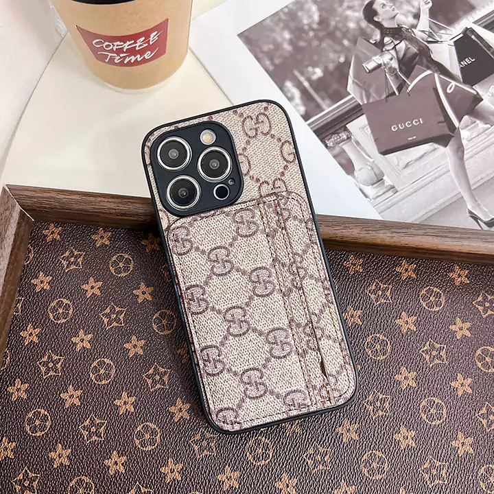 背面にカード入れ付きgucci  iphone 14ケース