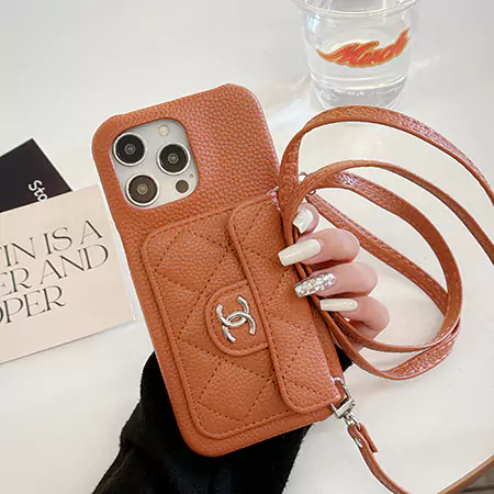 chanel 背面にカード入れ付き galaxy s24 携帯ケース